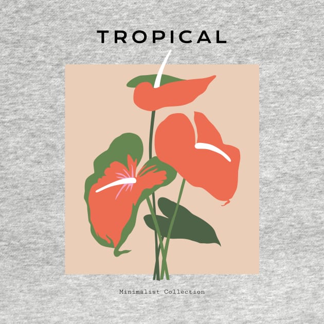 Tropical Anthurium by JunkyDotCom